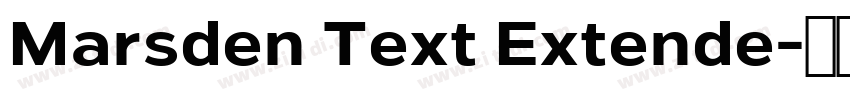 Marsden Text Extende字体转换